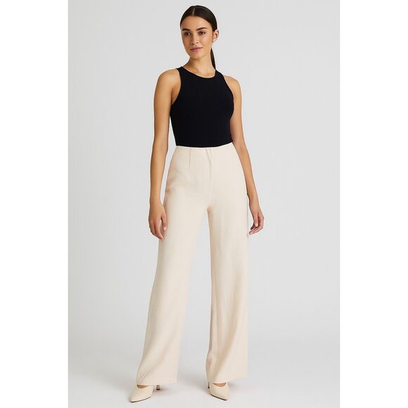 Piazza Sempione Marilyn Wool Wide Leg Pants Size IT 42 - Picture 1 of 8